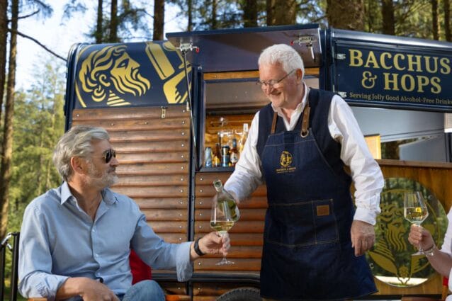 Bob from Bacchus & Hops serving